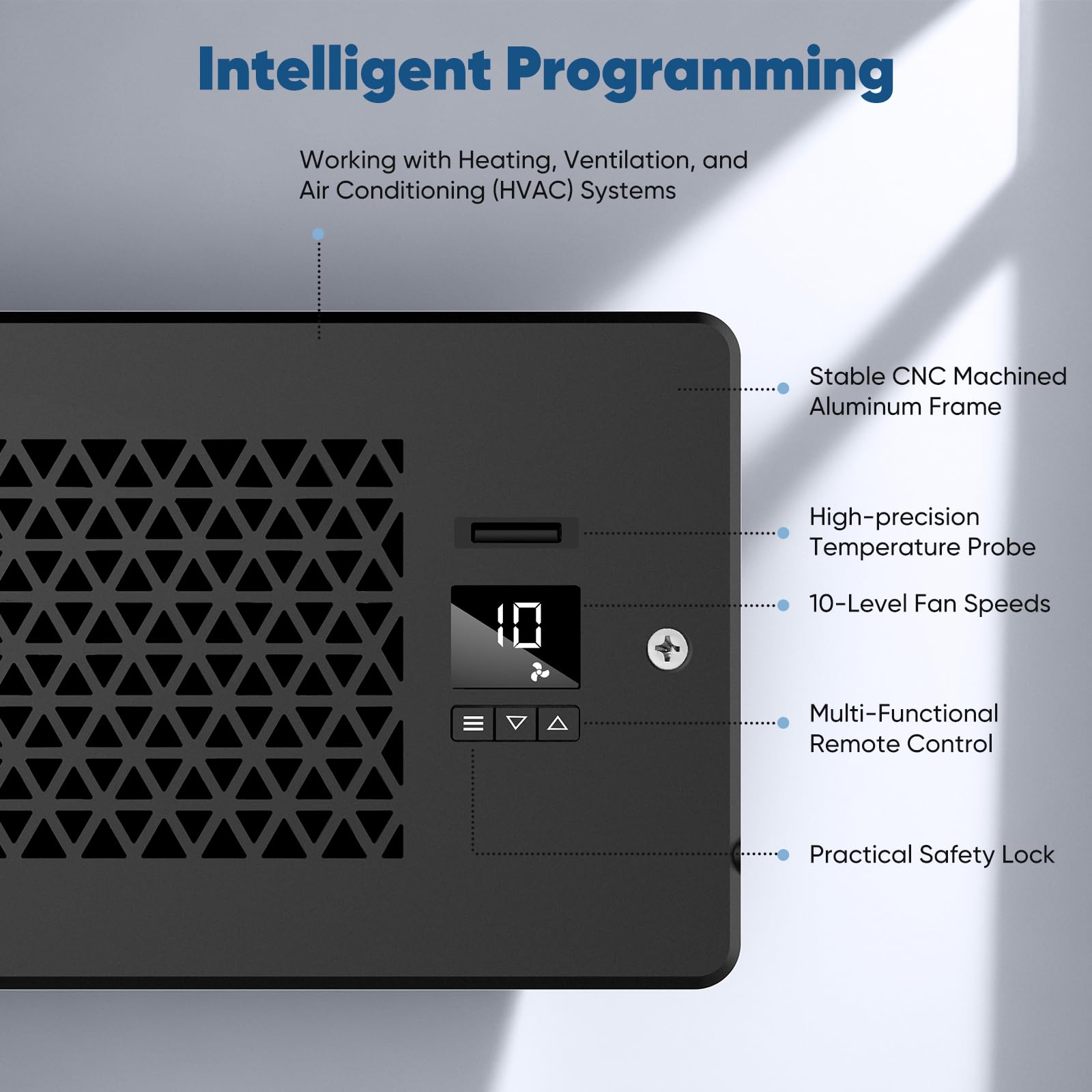 MATULSA 10-speed dial allows precise airflow customization.