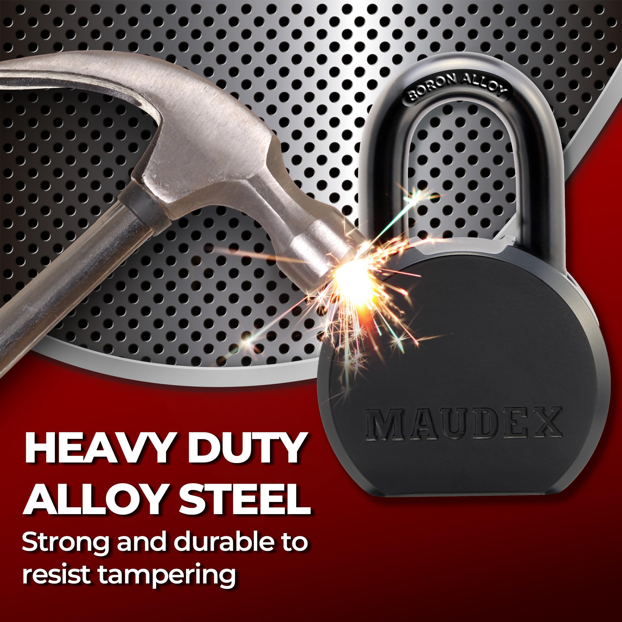 Maudex PML65 includes 5 nickel-plated brass keys for shared use.