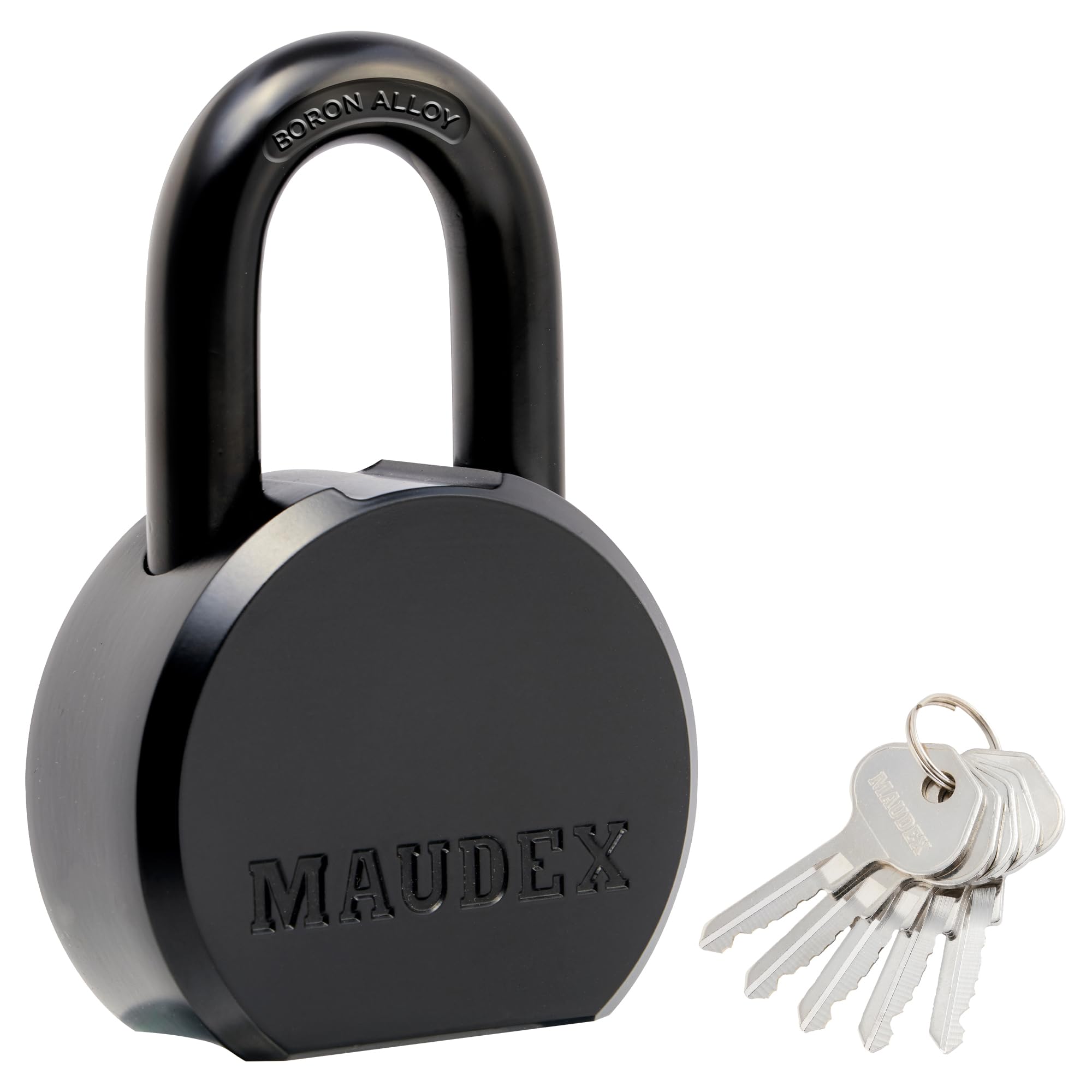 Maudex PML65 padlock with steel body, ideal for durable outdoor security.
