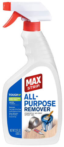Max Strip all-purpose paint remover spray bottle for overspray cleanup with a no-drip gel