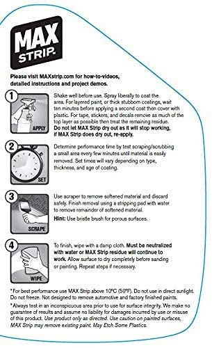 Max Strip dried paint remover for wood and fiberglass reveals a cleaner prep-ready surface