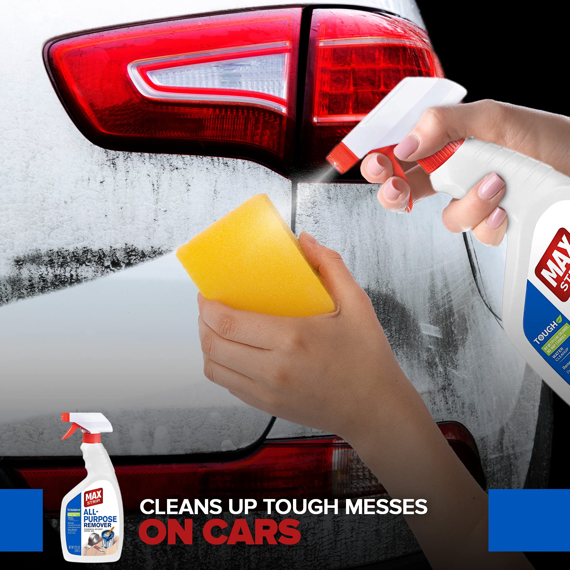 Max Strip no harsh fumes formula makes indoor use more comfortable during cleanup