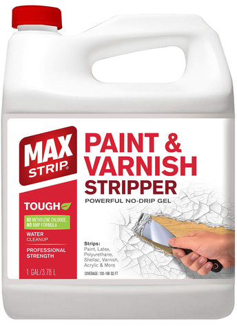 Max Strip professional-strength paint stripper bottle ready for DIY projects.