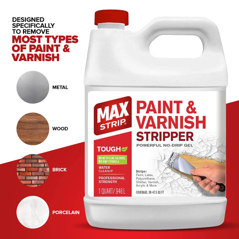 Max Strip wet-coating wait time highlights safe 15–30 minute dwell before scrubbing