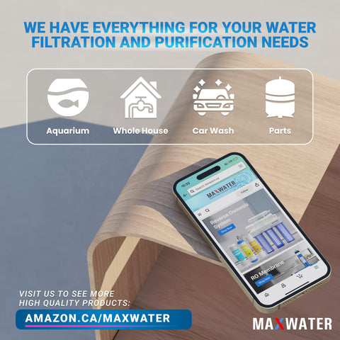 Max Water BPA-free construction for safer drinking water.