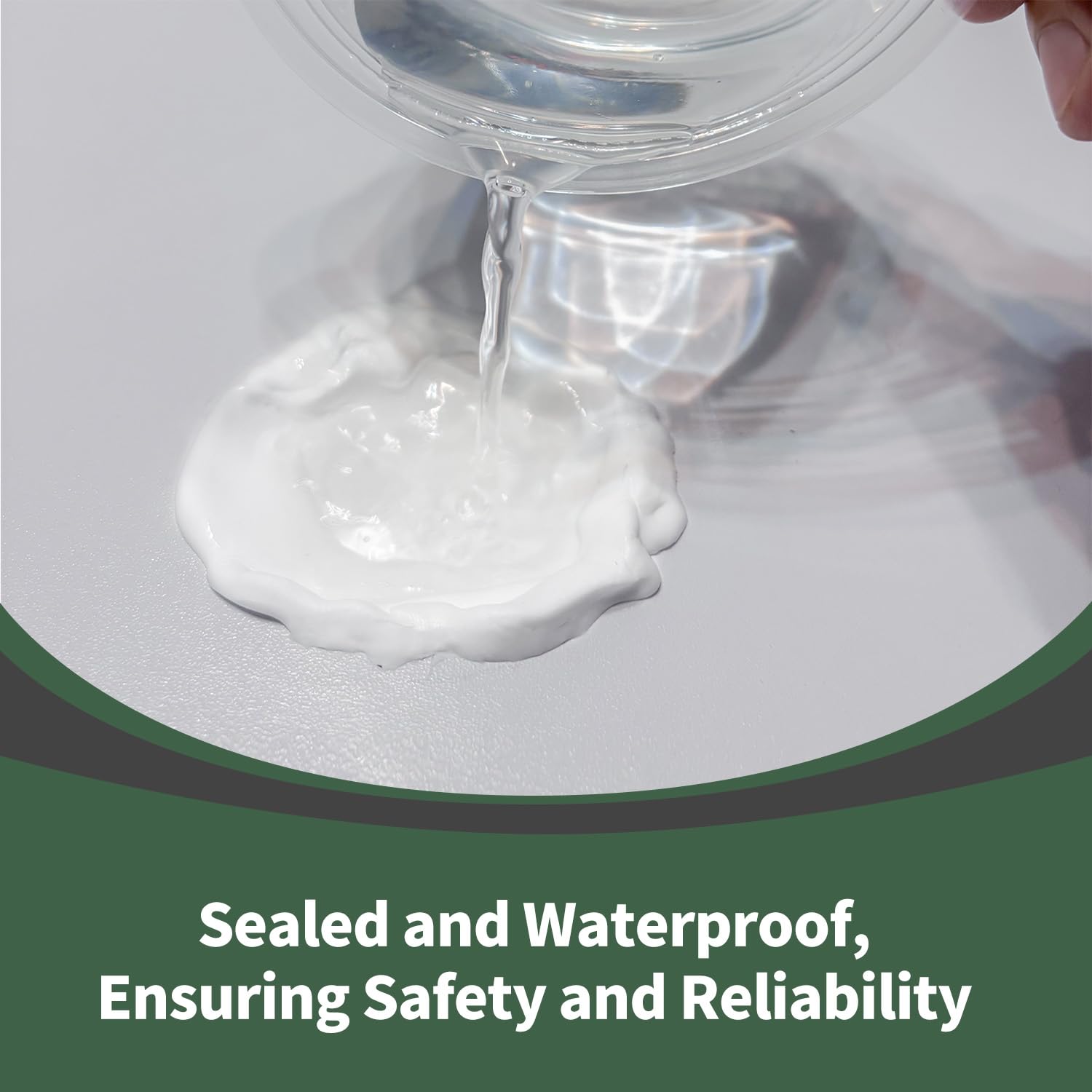 MaxBlaster water-resistant sealant forms durable waterproof seal.