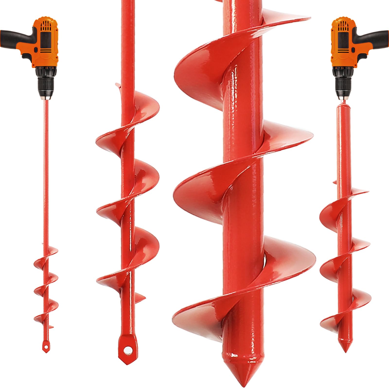 MAXCCINO auger drill bit for planting; 1.6x16.5 inches helps bulbs and seeds