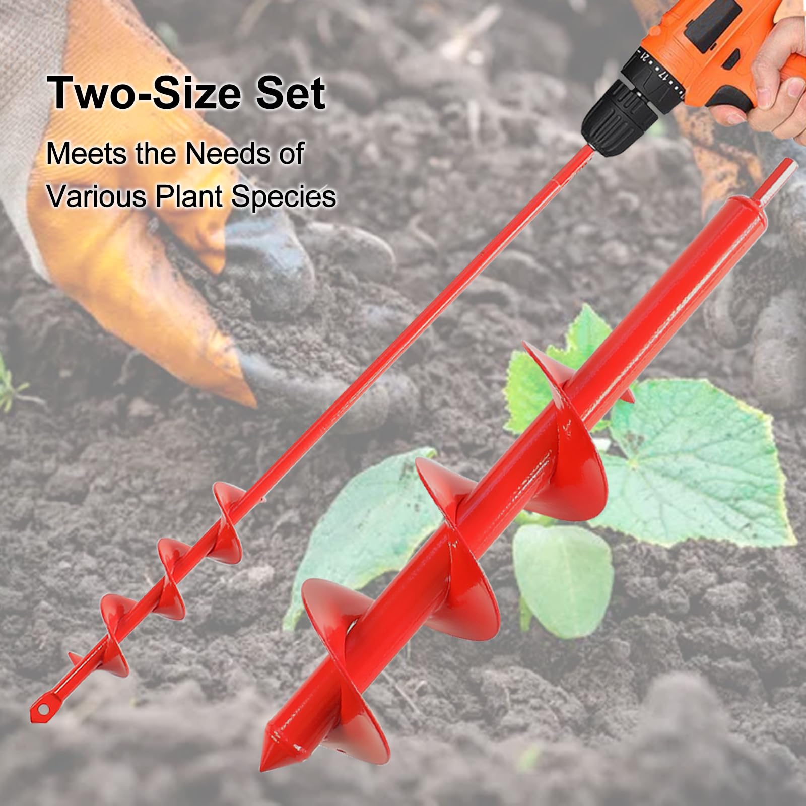 MAXCCINO auger drill bit for post holes; sand and soil digging made easier