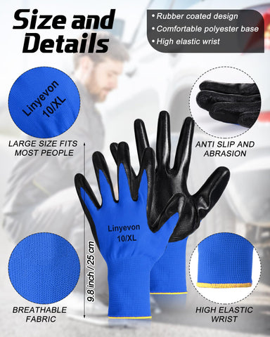 Maxcheck gloves color variety orange blue showing color groups for quick selection