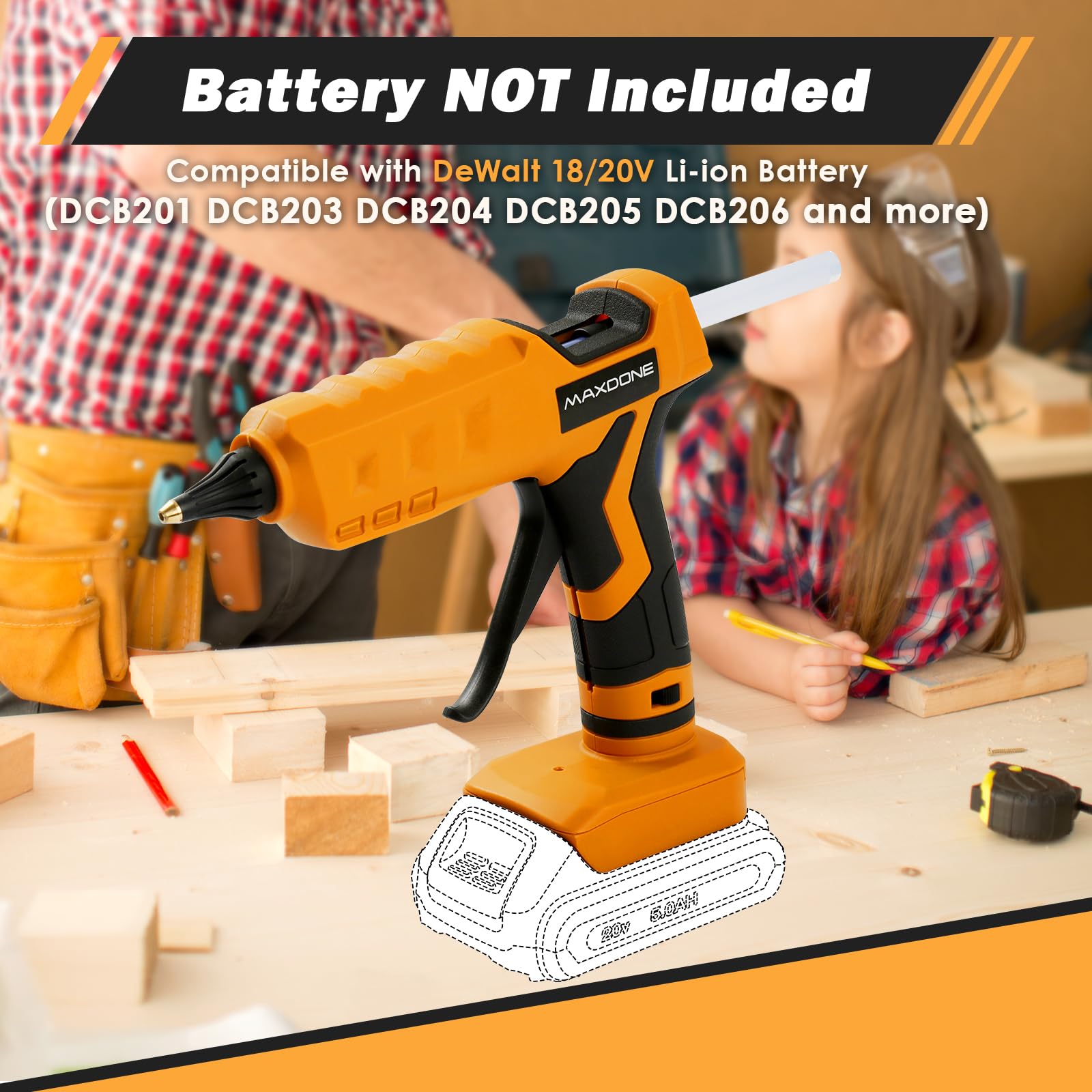 MAXDONE 100W performance delivers steady heat on wood, metal, and ceramic