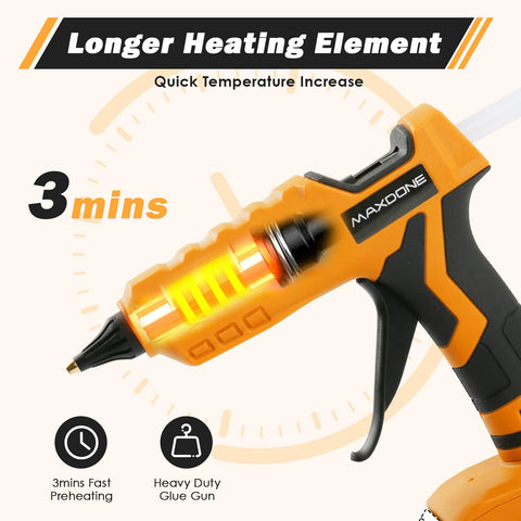 MAXDONE kit includes 12 glue sticks for immediate use on crafts