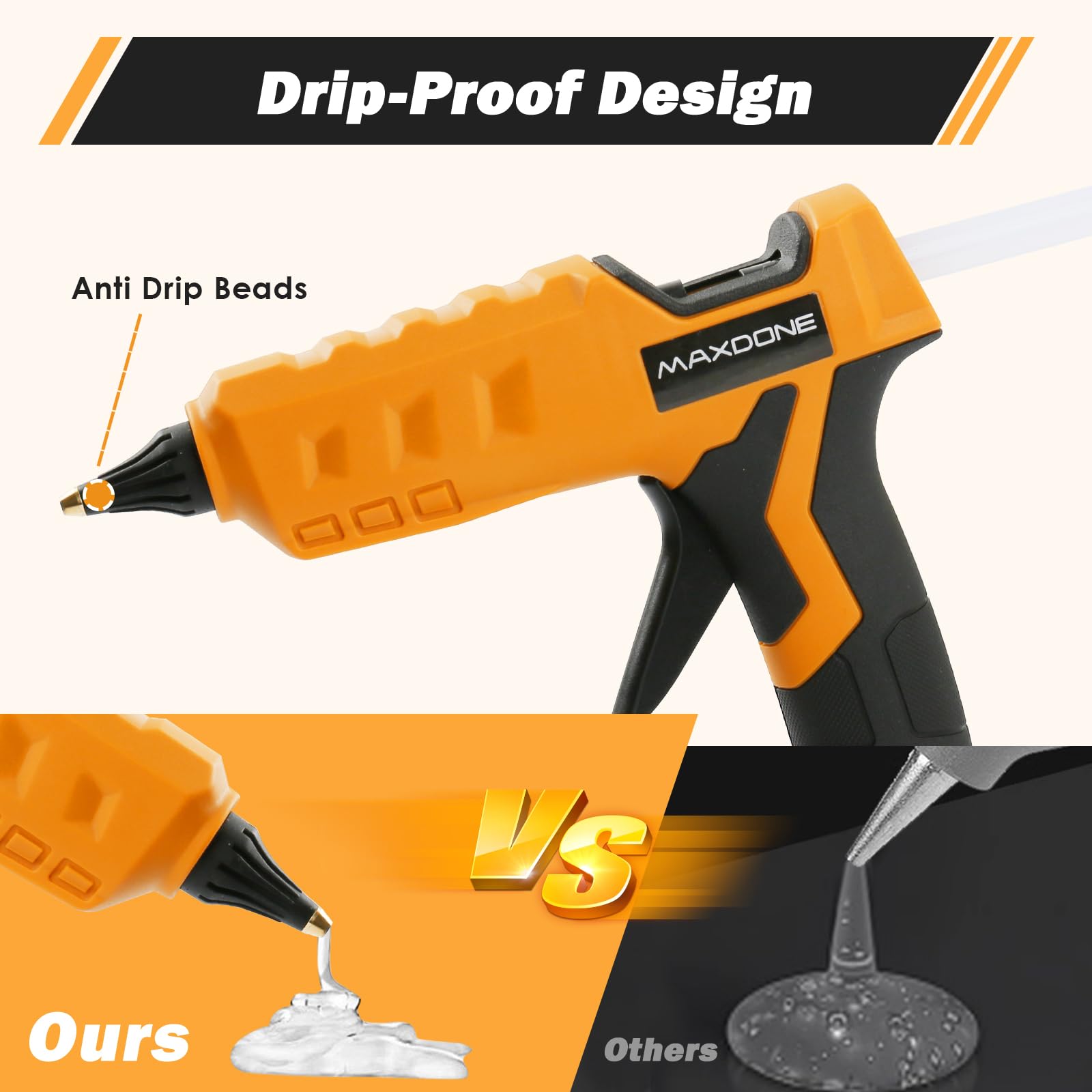 MAXDONE tool only unit; battery not included for DeWalt compatibility