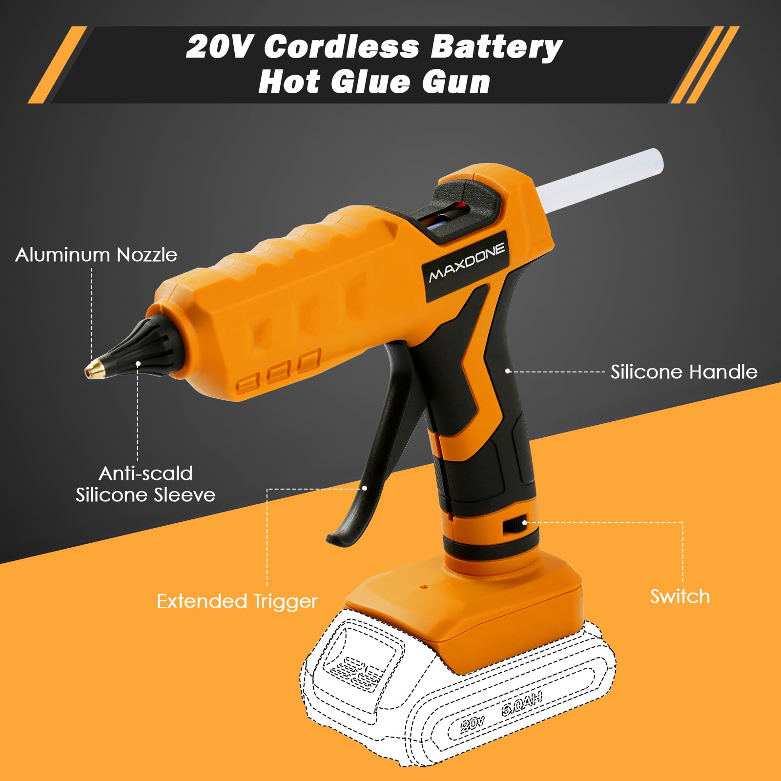 MAXDONE nozzle design prevents leaks for precise application