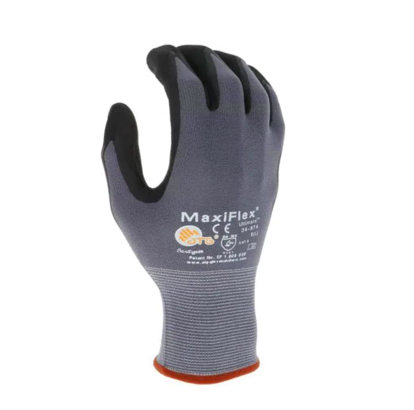 MaxiFlex 34-874 Ultimate fingertips with rounded tips for enhanced sensitivity