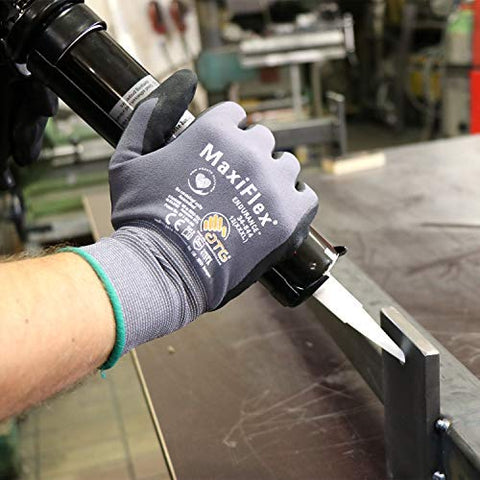 MaxiFlex 34-874 Ultimate knit-wrist design preventing dirt intrusion