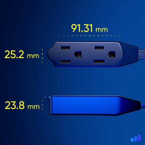 Maximm compact flat plug ideal for tight spaces near walls