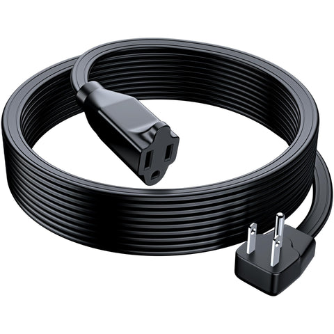 Maximm heavy-duty extension cord with flat plug for clutter-free desks.