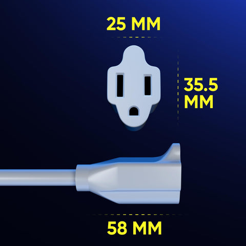Maximm grounded 3-prong extension cord for safe, reliable power.