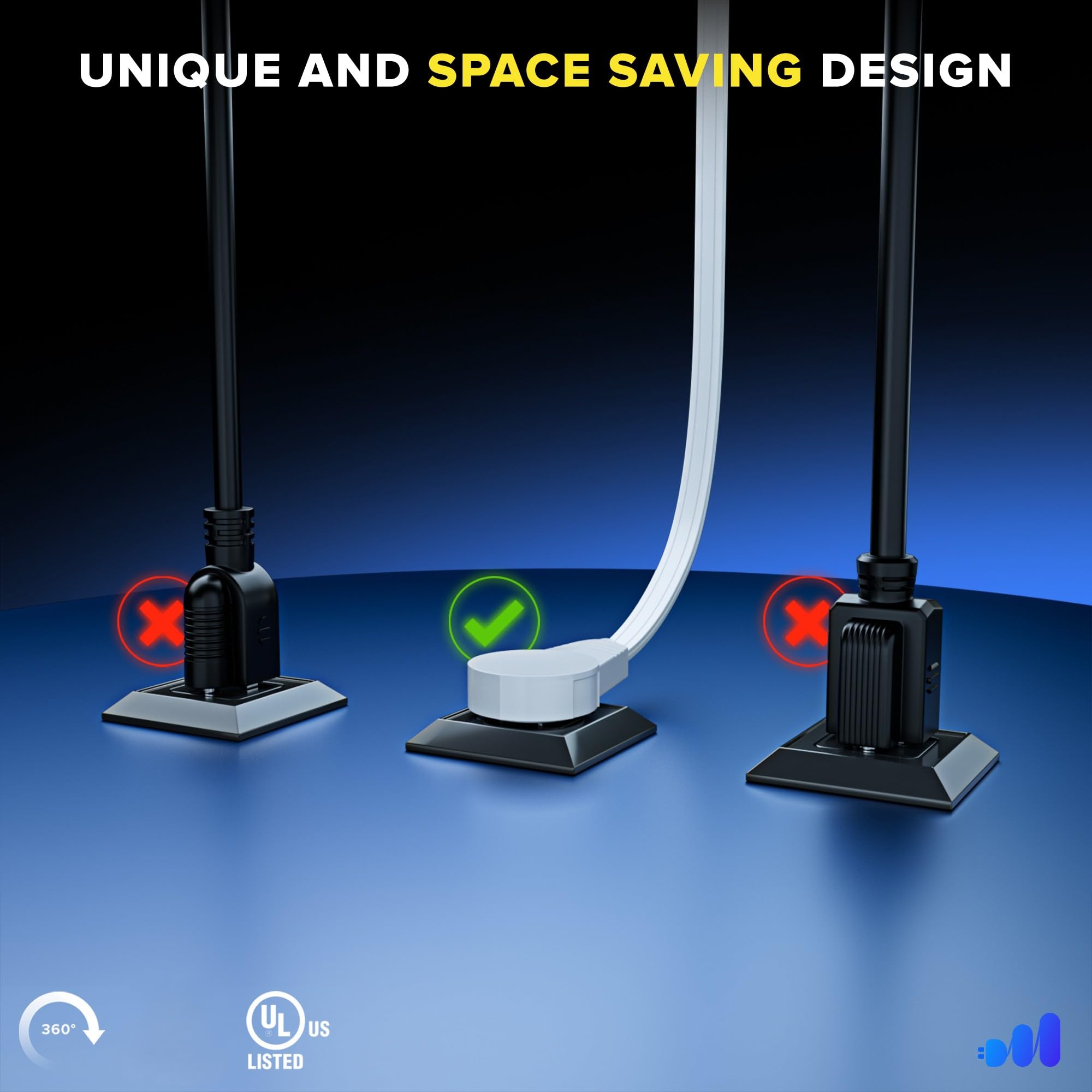 Maximm UL-certified extension cord ready for safe home use with durable construction.