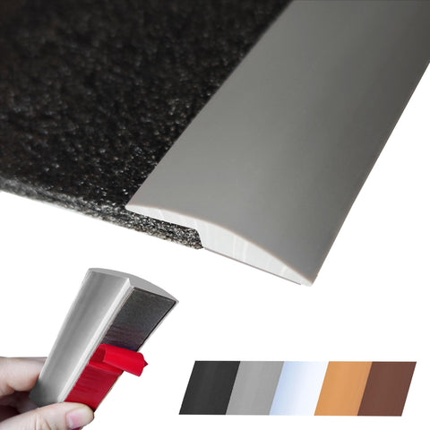 Maxiroc floor transition strip with adhesive back for seamless floors and quick DIY fixes.