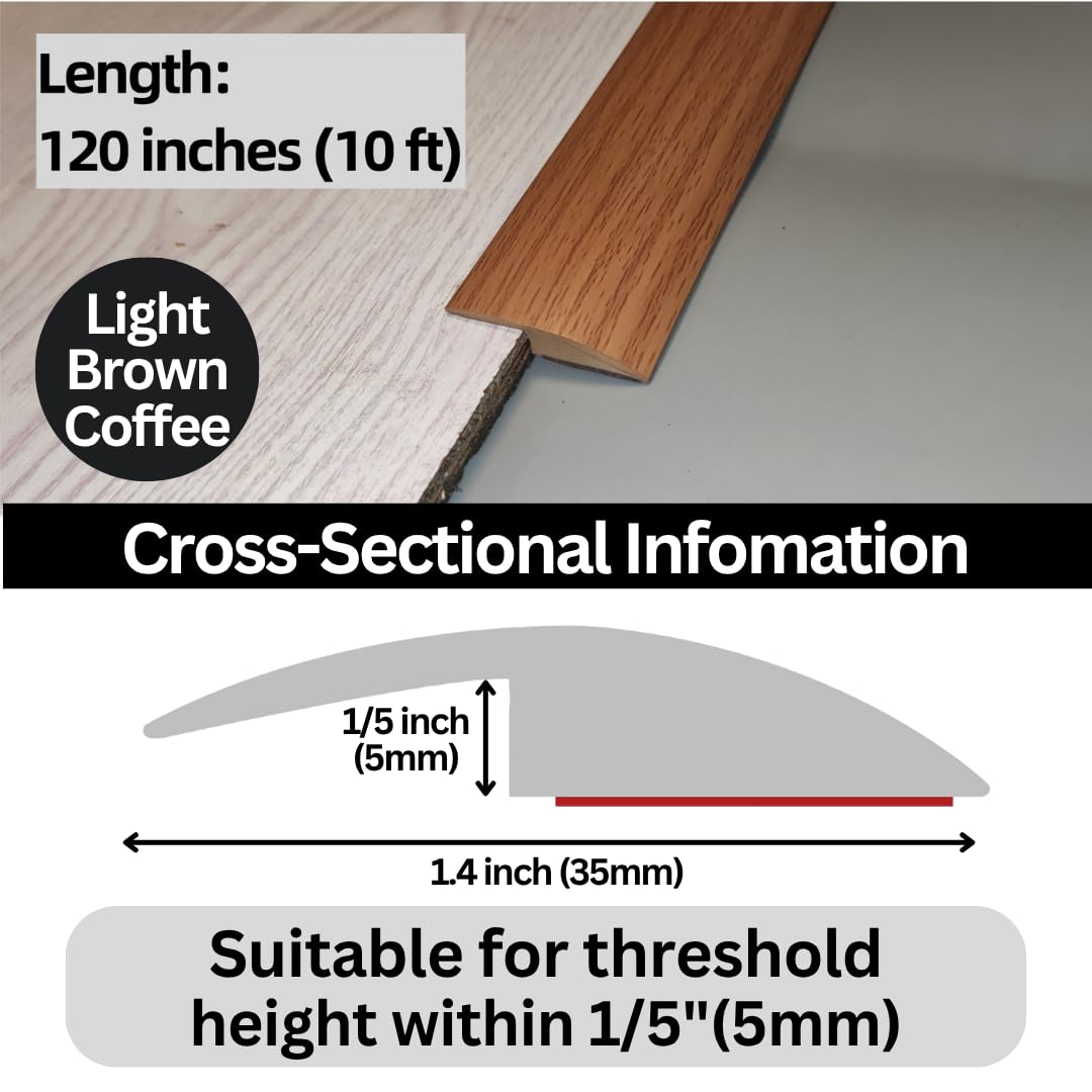 Maxiroc strip smooths tile-to-carpet transitions with secure adhesion.
