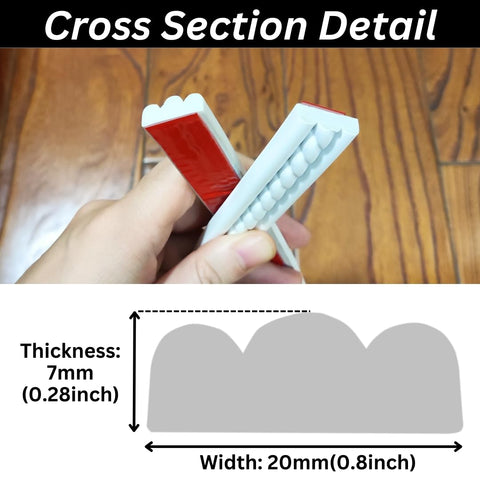 Maxiroc self-adhesive wall trim provides waterproof durability in moist spaces.