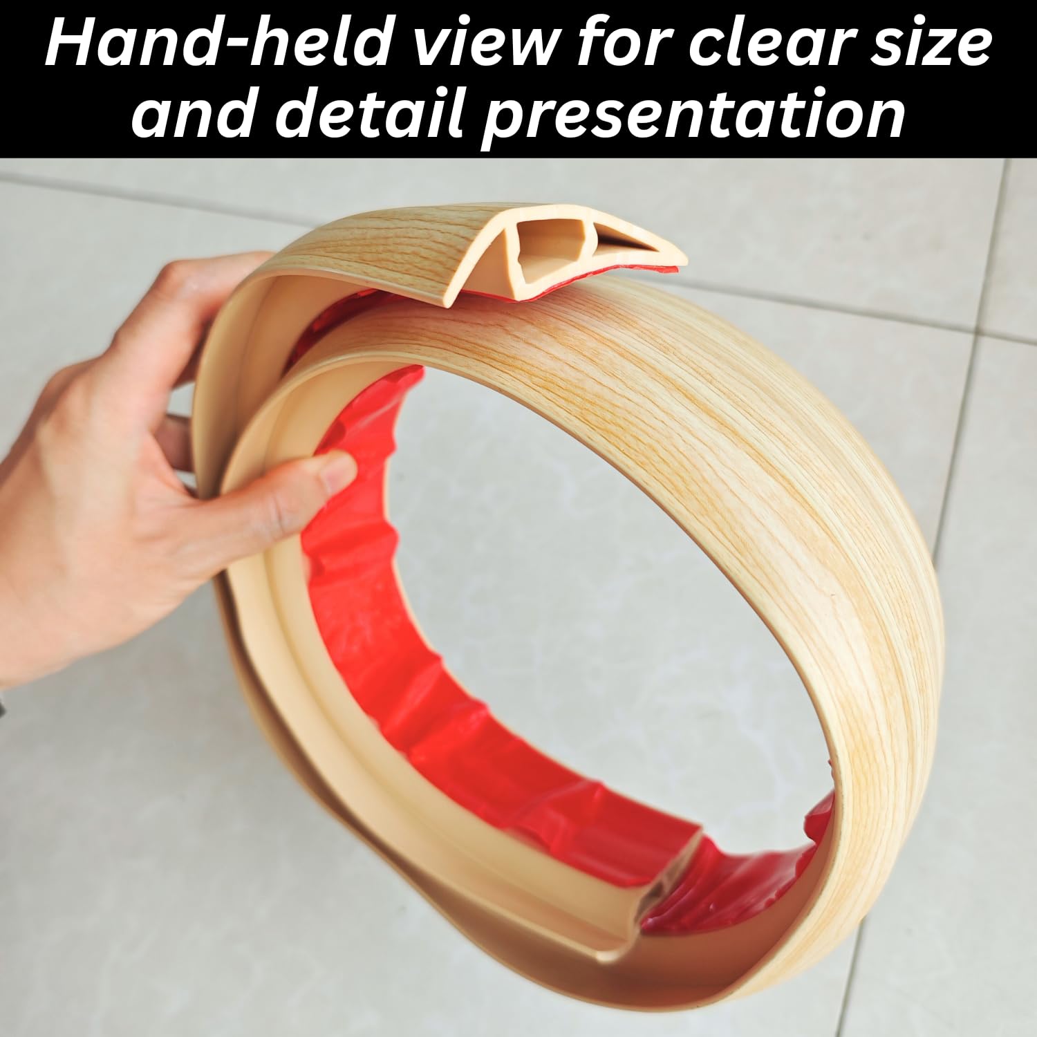 Wheelchair-friendly Maxiroc threshold demonstrates easy mobility across floors.