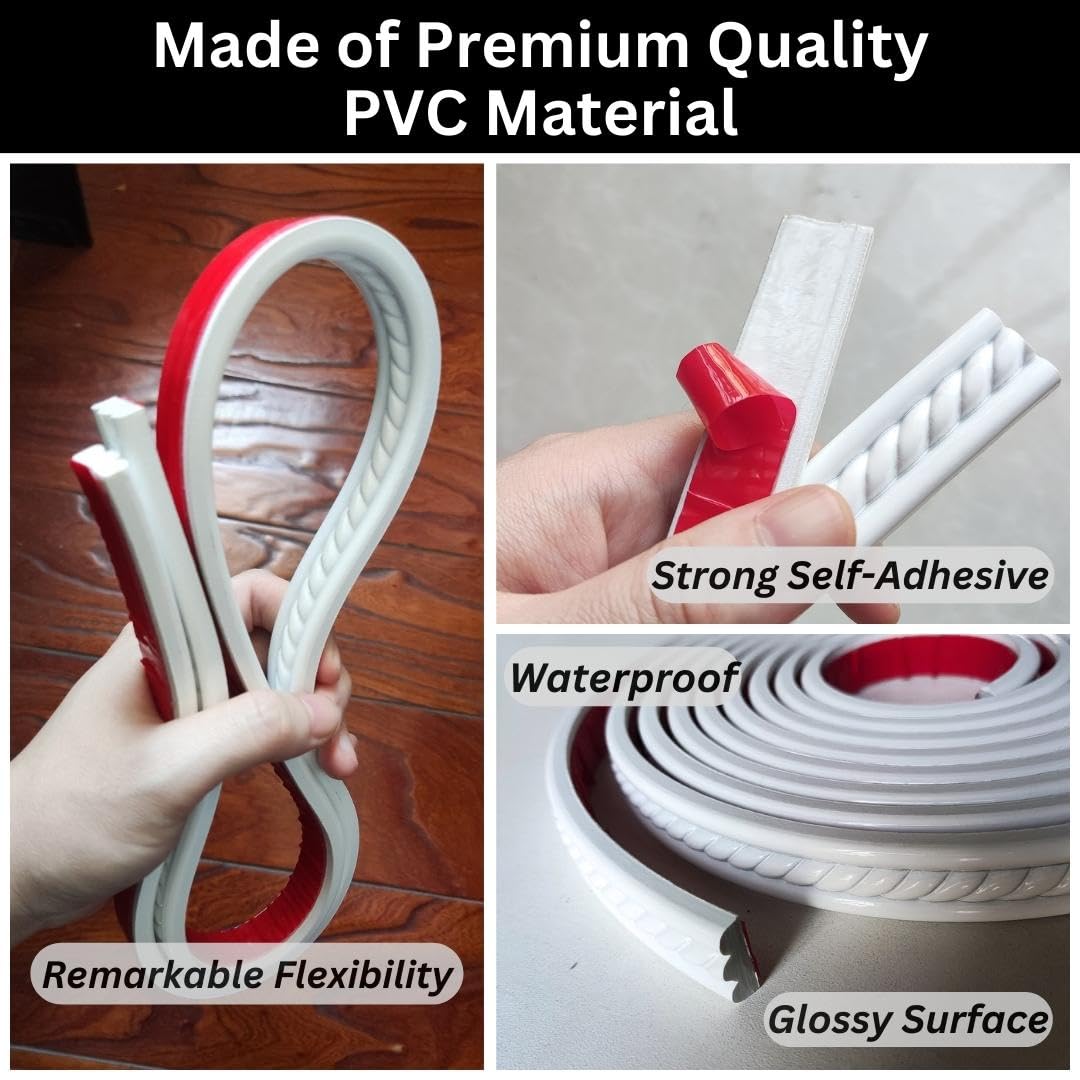 Maxiroc waterproof molding trim along edges for durable corners.