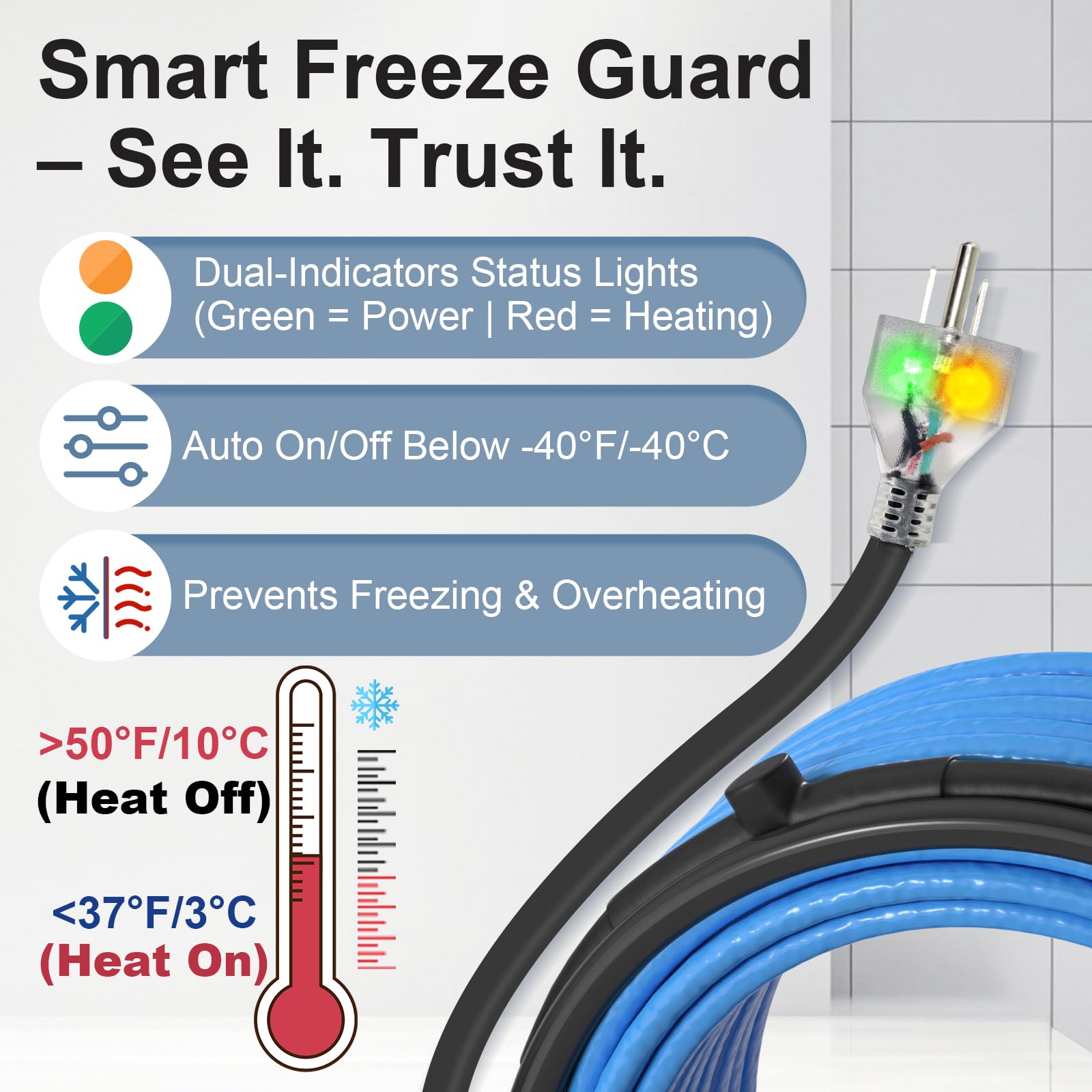 MAXKOSKO solution protects RV inlet, drain, and sewer lines in cold weather.