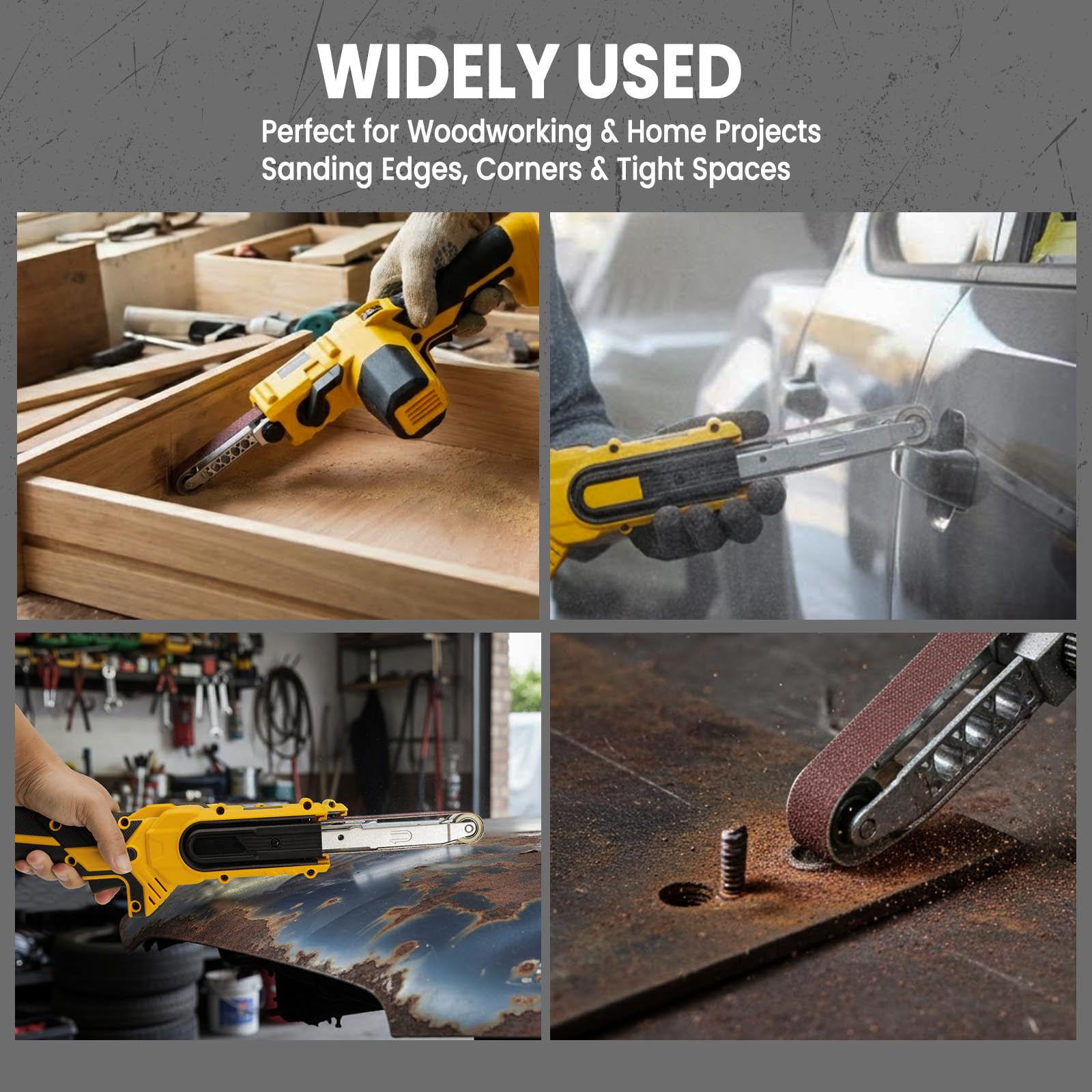 MaxMore detail sander suitable for rust removal, paint prep, and woodwork