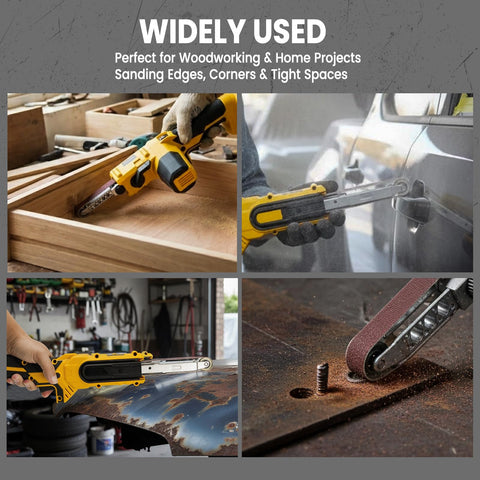 MaxMore detail sander suitable for rust removal, paint prep, and woodwork