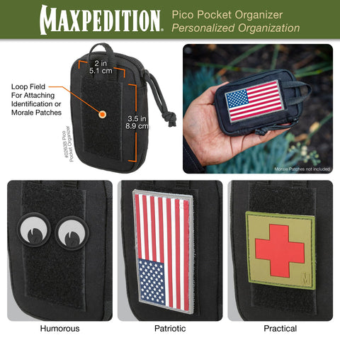 Maxpedition Pico Pocket Organizer in use for daily carry or tactical tasks.