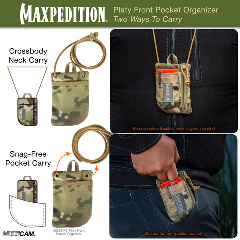 Maxpedition Platy Back Slip Pocket secures small items quietly.