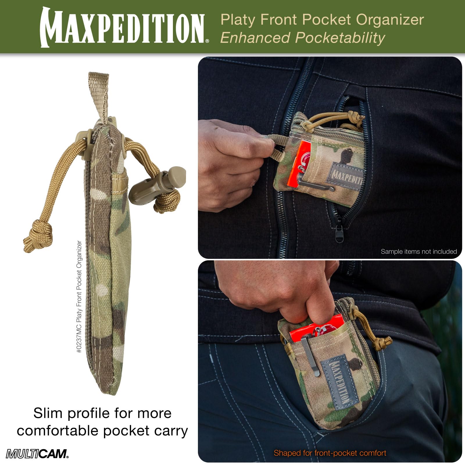 Maxpedition Platy Concealable Keyring keeps keys secure and out of sight.