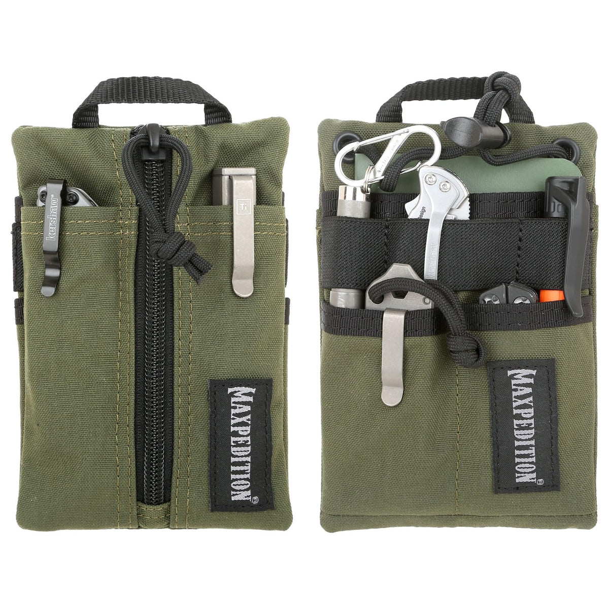 Maxpedition Platy Pocket Organizer front view shows slim pocket-ready design for quick access