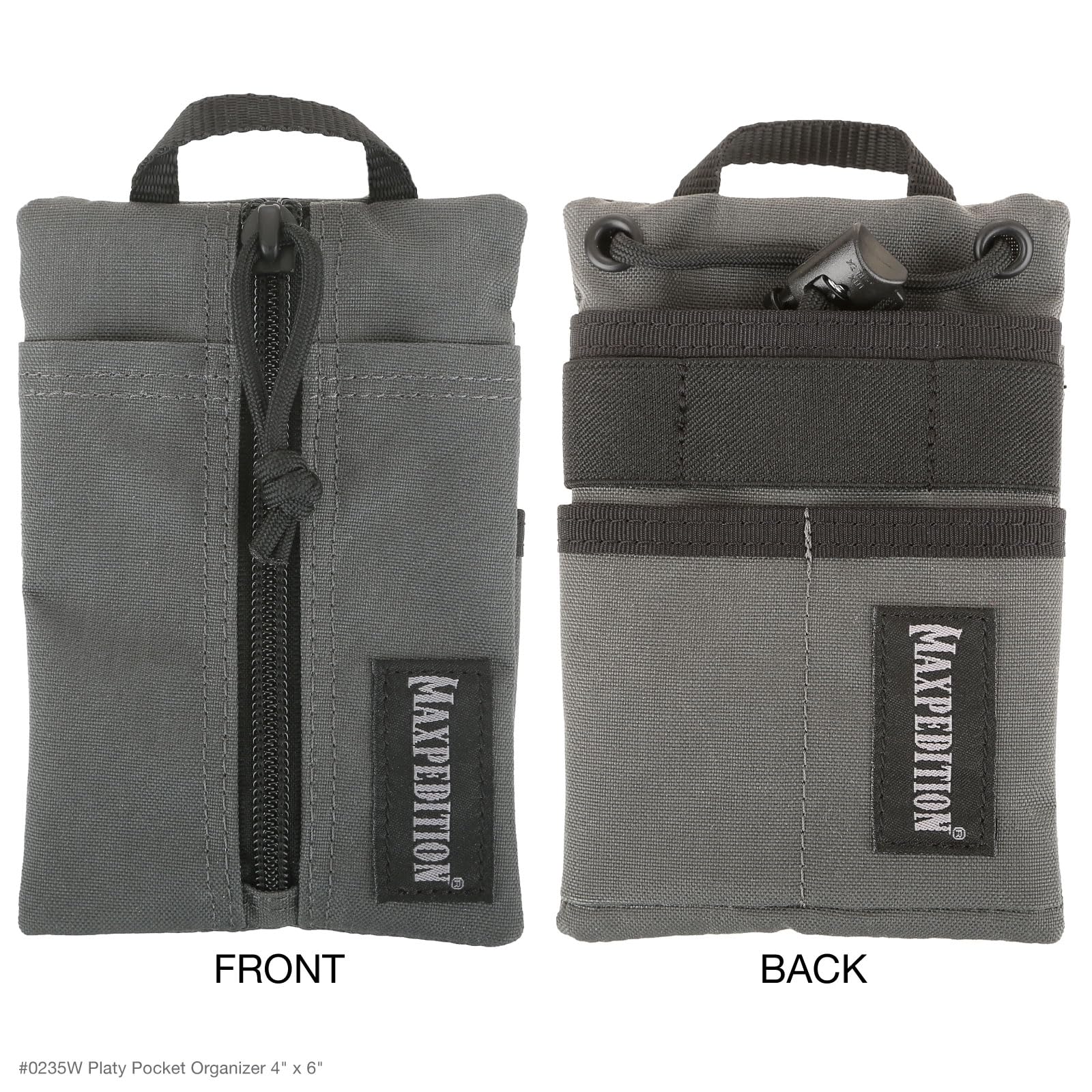 Maxpedition Platy Pocket Organizer compact fit into a pants pocket demonstrates portability.