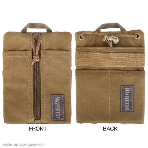 Maxpedition Platy Pocket Organizer reinforced stitching for heavy-use durability.