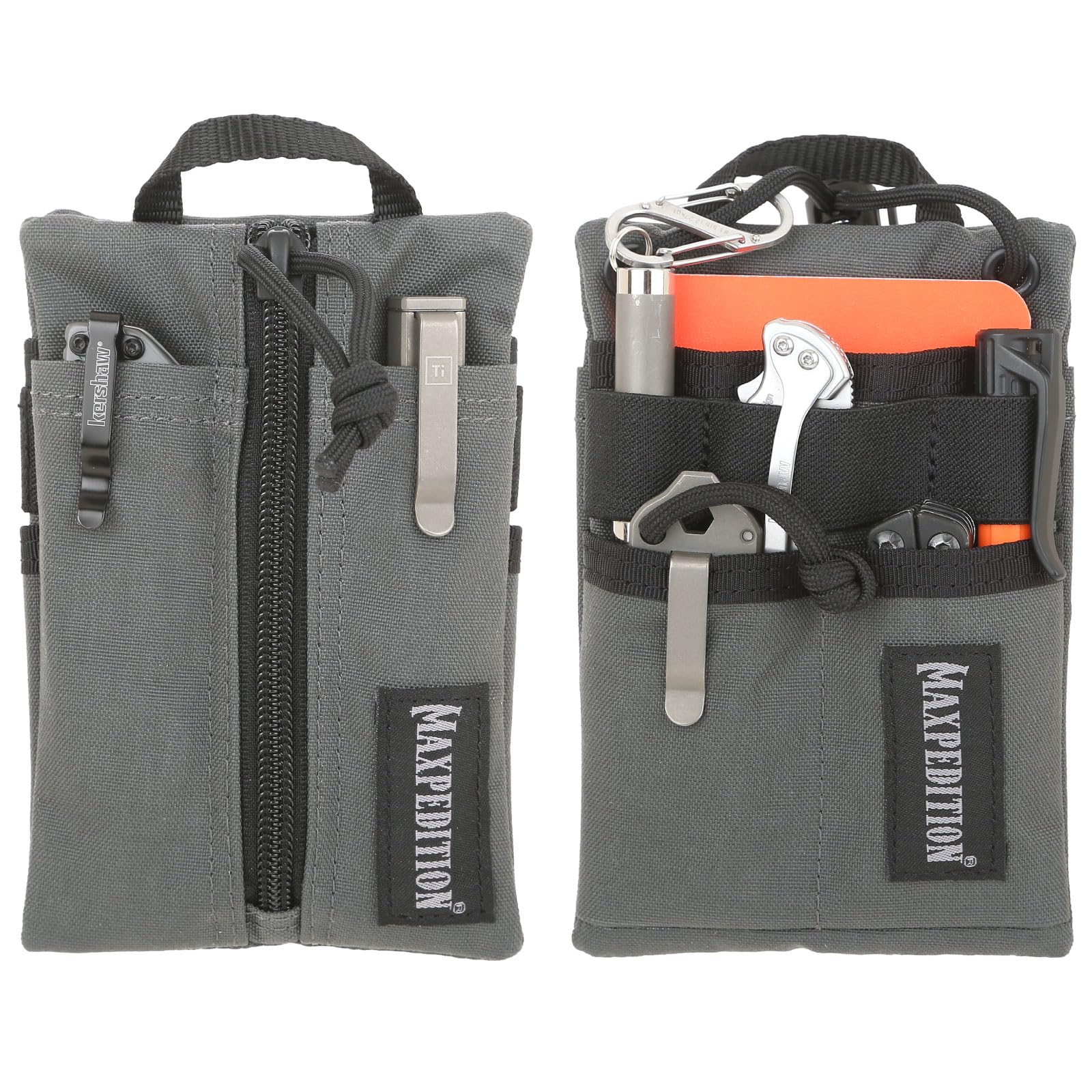 Maxpedition Platy Pocket Organizer front view highlights slim, pocket-friendly EDC design.