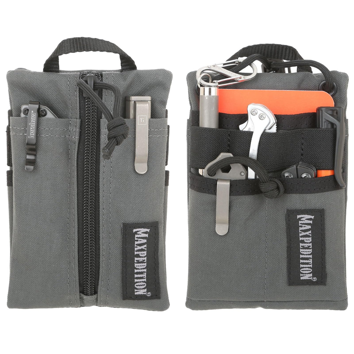 Maxpedition Platy Pocket Organizer front view highlights slim, pocket-friendly EDC design.