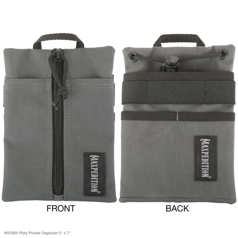 Maxpedition Platy Pocket Organizer highlighting grommet holes for customization.