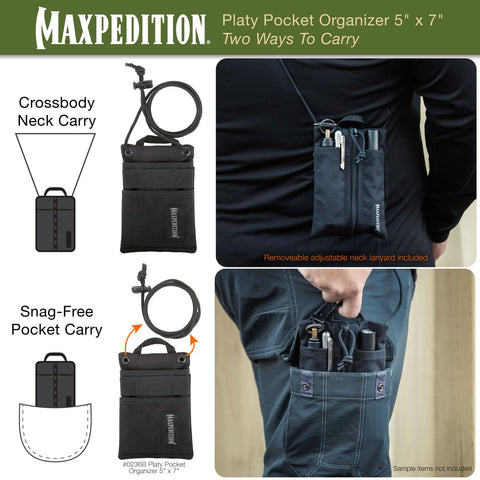Maxpedition Platy rugged material emphasizes durability in daily use.