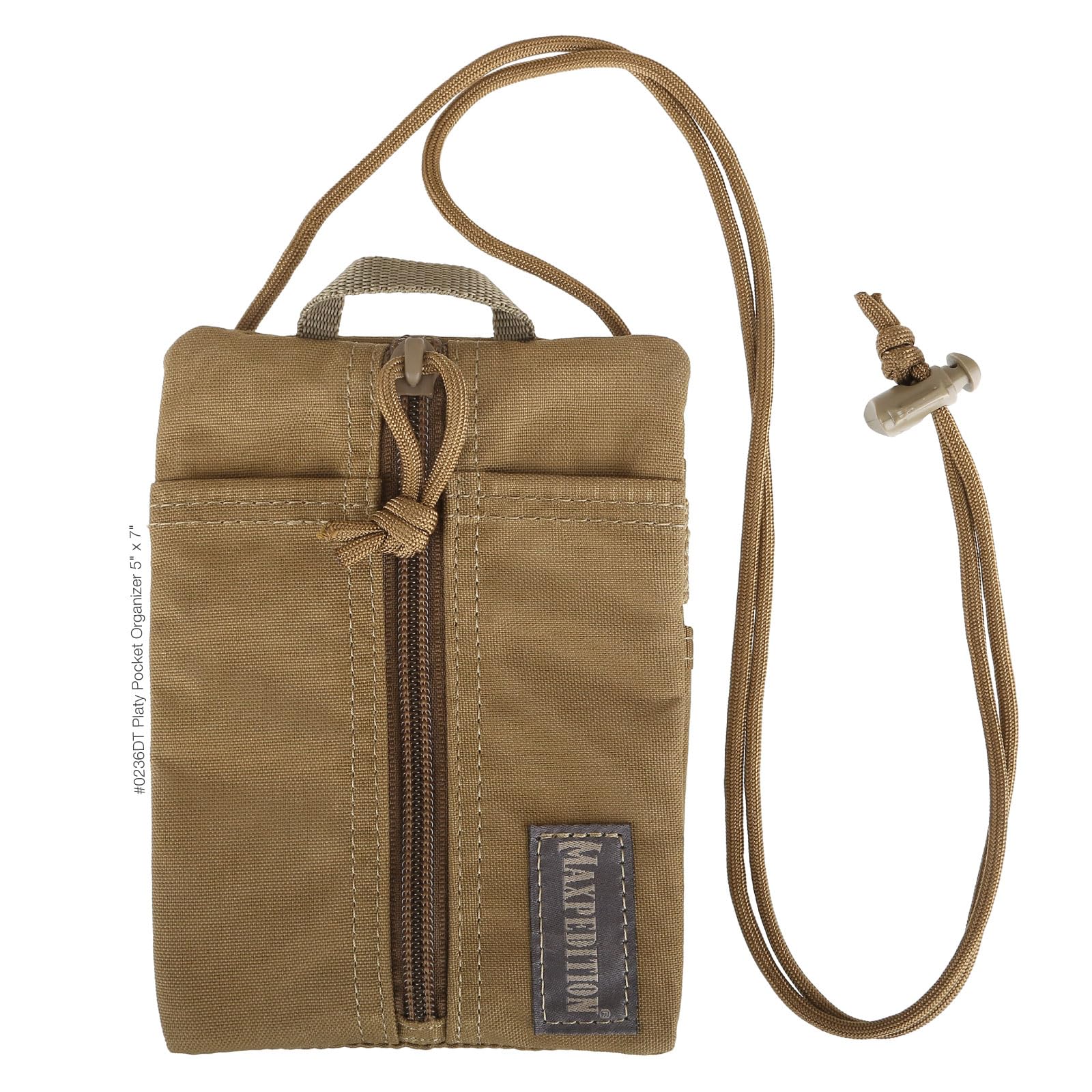 Maxpedition Platy Pocket Organizer YKK zipper close-up shows reliable performance.