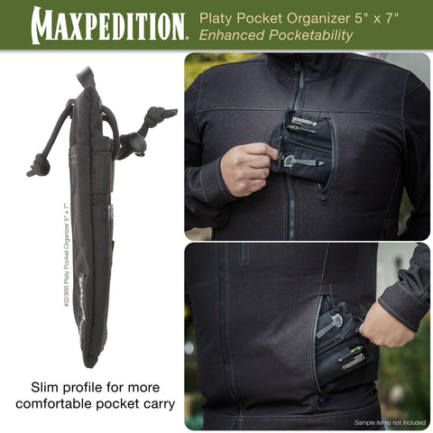 Maxpedition Platy YKK zipper closeup signifies reliable, smooth operation.