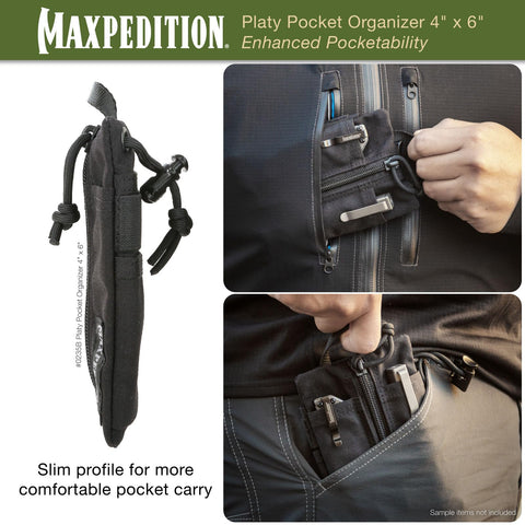 Maxpedition Platy Pocket Organizer YKK zippers for strong, smooth operation