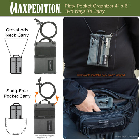 Maxpedition Platy Pocket Organizer zipper detail shows genuine YKK reliability.