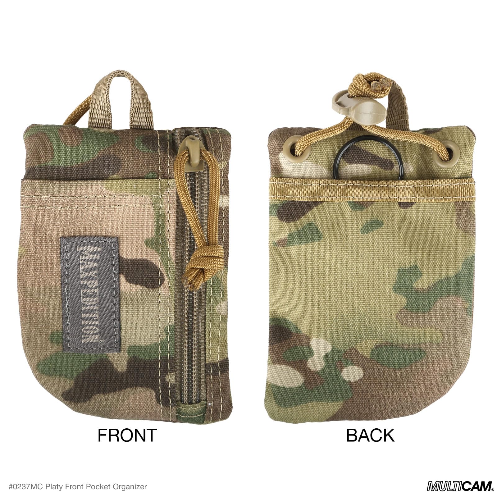 Maxpedition Platy Genuine YKK Zippers ensure smooth, durable operation.
