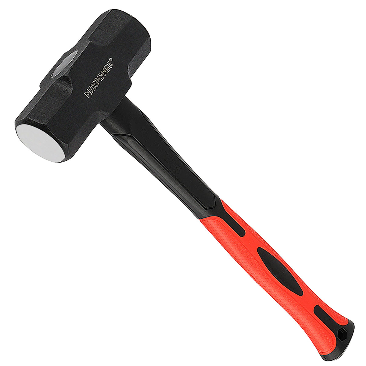 MAXPOWER 4lb sledge hammer with steel head for durable demolition tasks.