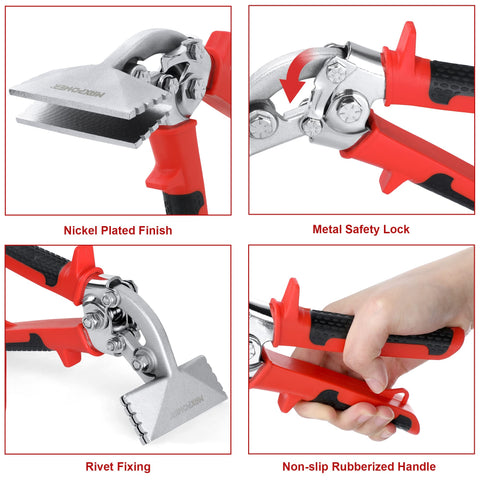 MAXPOWER Anti-skid jaws prevent slipping during bending