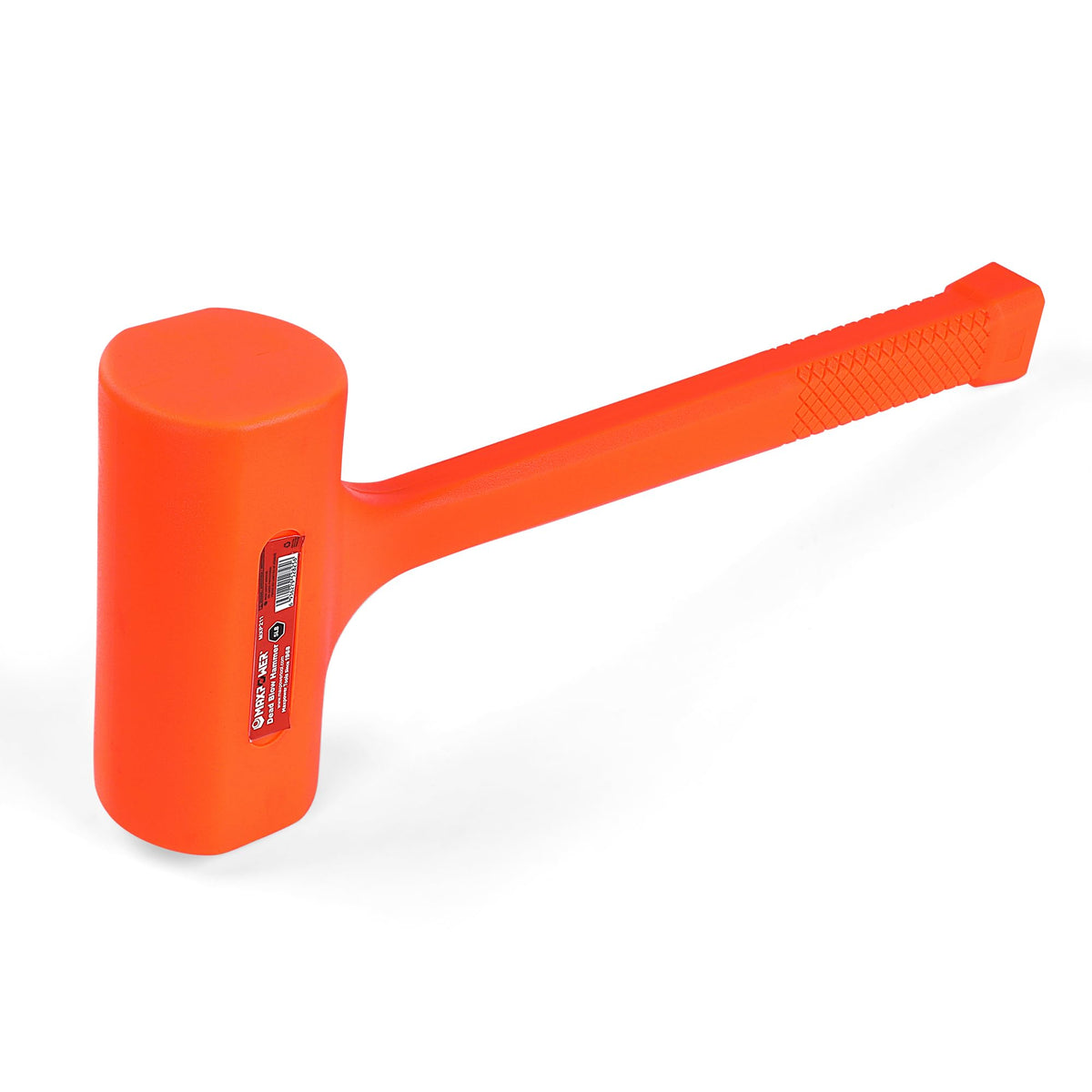 MAXPOWER dead blow hammer 5lb, orange, for precise wood and metal work