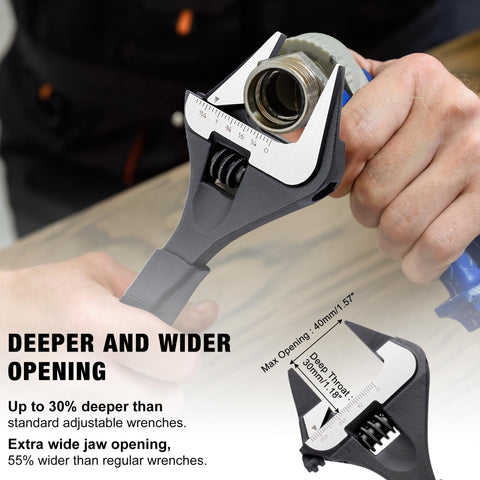 MAXPOWER dual-scale metric and SAE for quick size reference during repairs